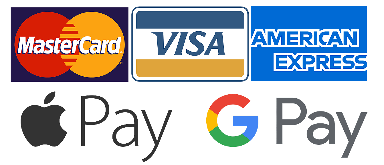 Visa, Mastercard, American Express, Pay